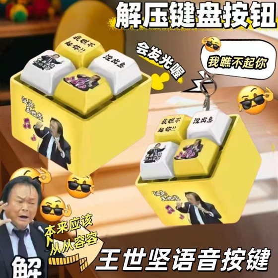 Wang has not been able to put the key button to solve the toy button keyboard.